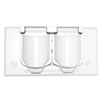 Sigma Electric 14245WH Rectangle Metal 1 Gang Horizontal Duplex Cover For Wet Locations
