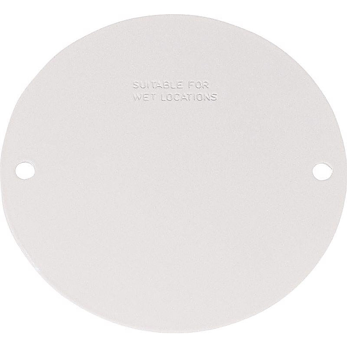 Sigma Electric 14241WH Round Steel Flat Box Cover For Wet Locations