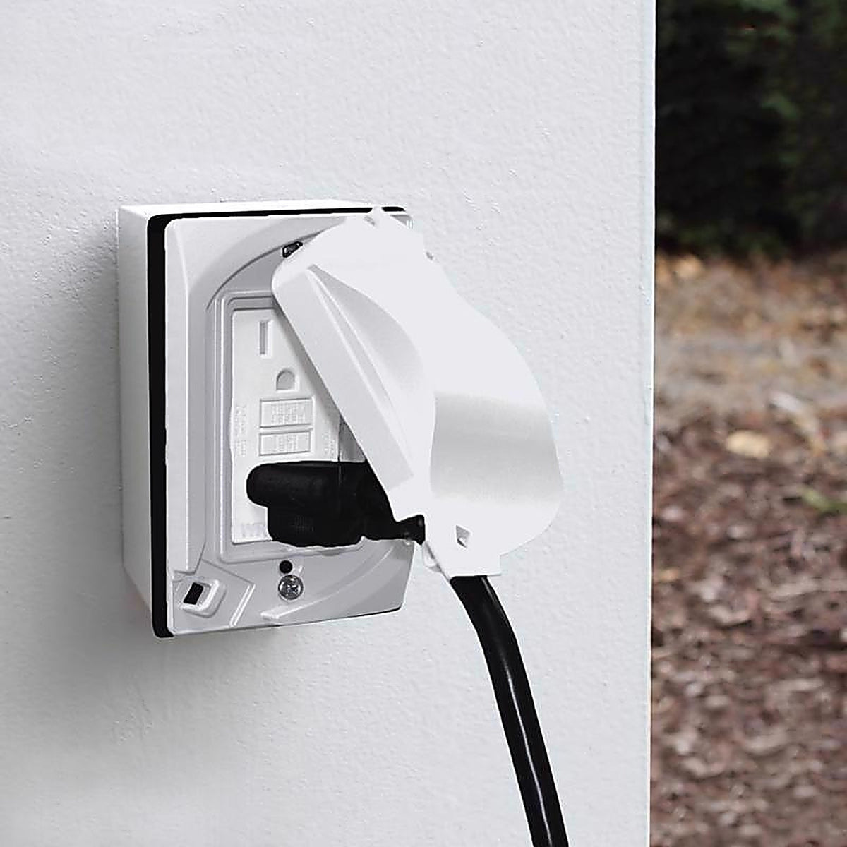 Sigma Electric 14147WH Rectangle Metal 1 gang Universal Cover For Wet Locations