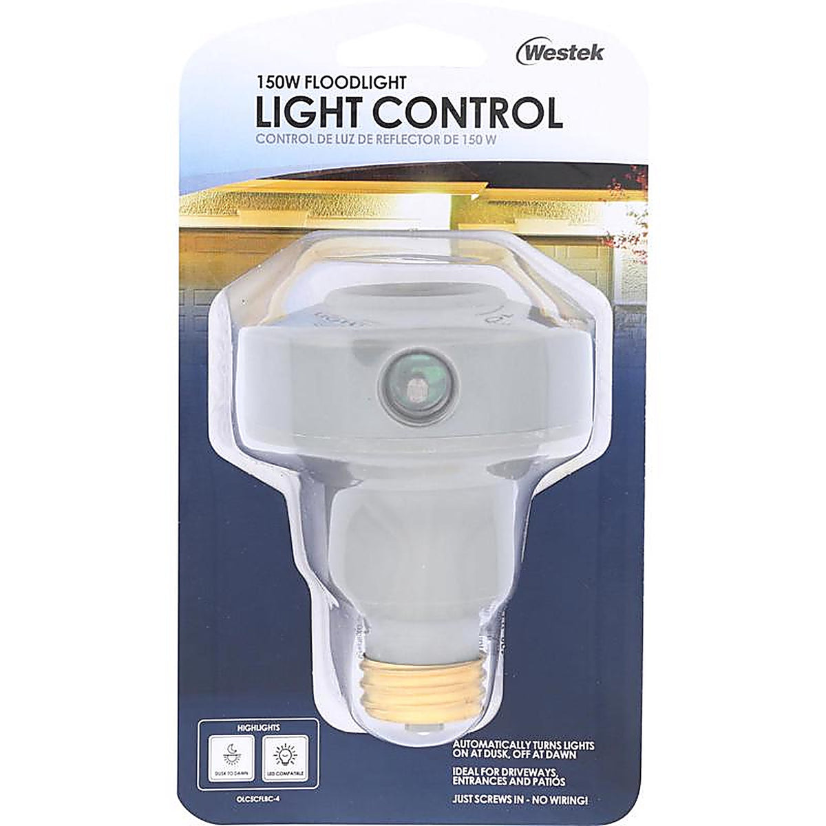 Amertac OLC5CFLBC-4 Gray Photoelectric Flood Light Control 1/Pack