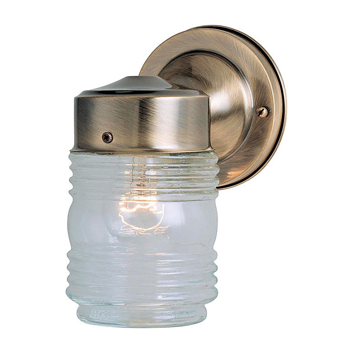 Westinghouse 66839 1 Antique Brass Clear Wall Sconce