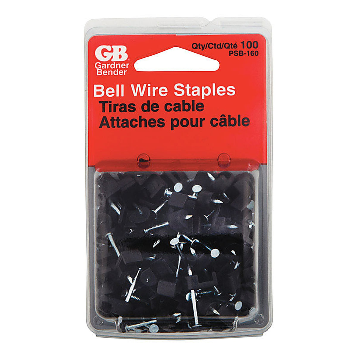 Gardner Bender PSB-160 .5 in. W Plastic Insulated Wire Staple 100/Pack