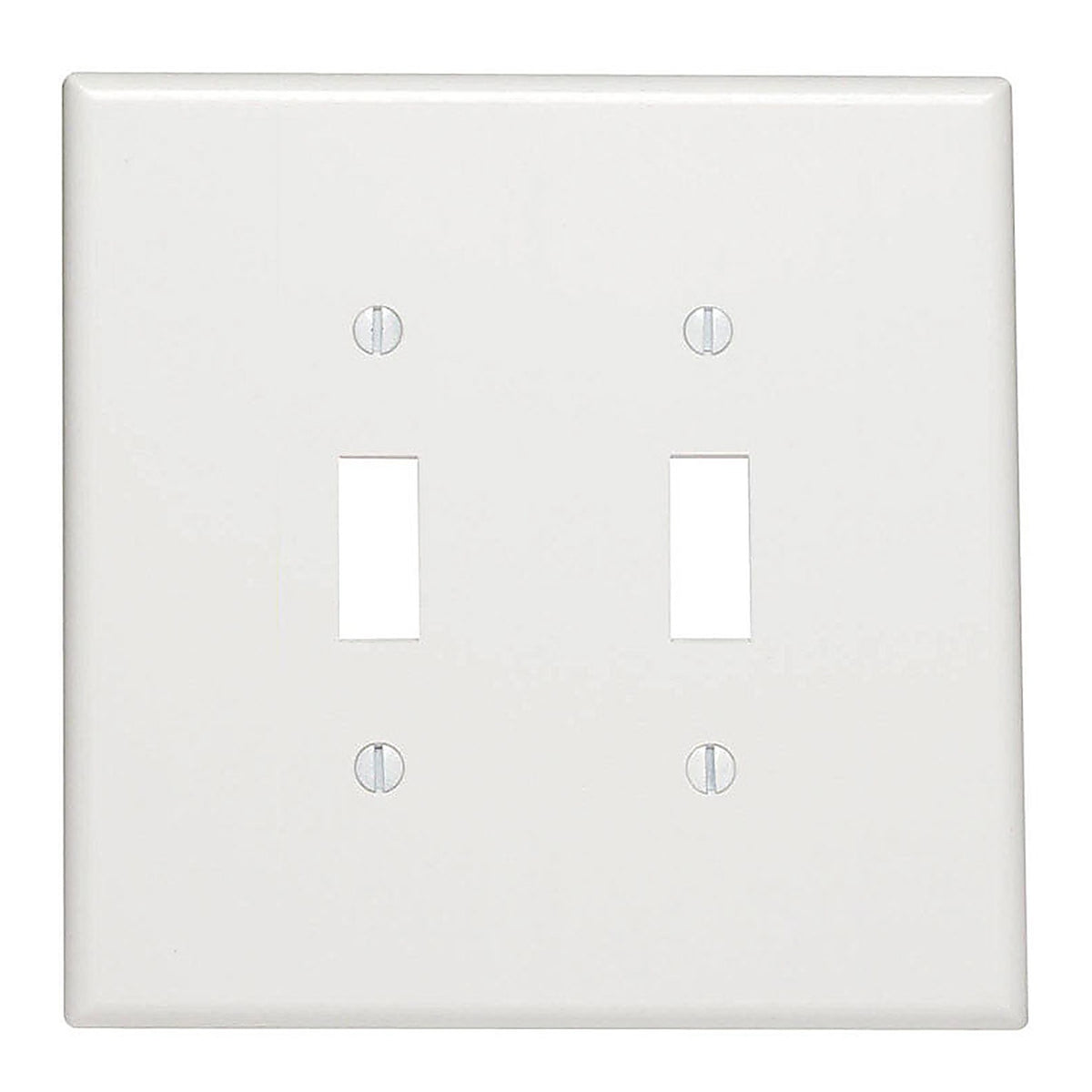 Leviton 88109-000 White 2 gang Thermoset Plastic Toggle Wall Plate 1/Pack