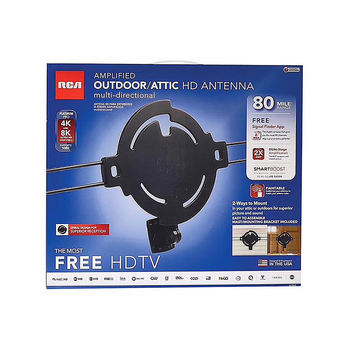 RCA ANT860EV Outdoor HDTV Rooftop/Attic Antenna 1 pk