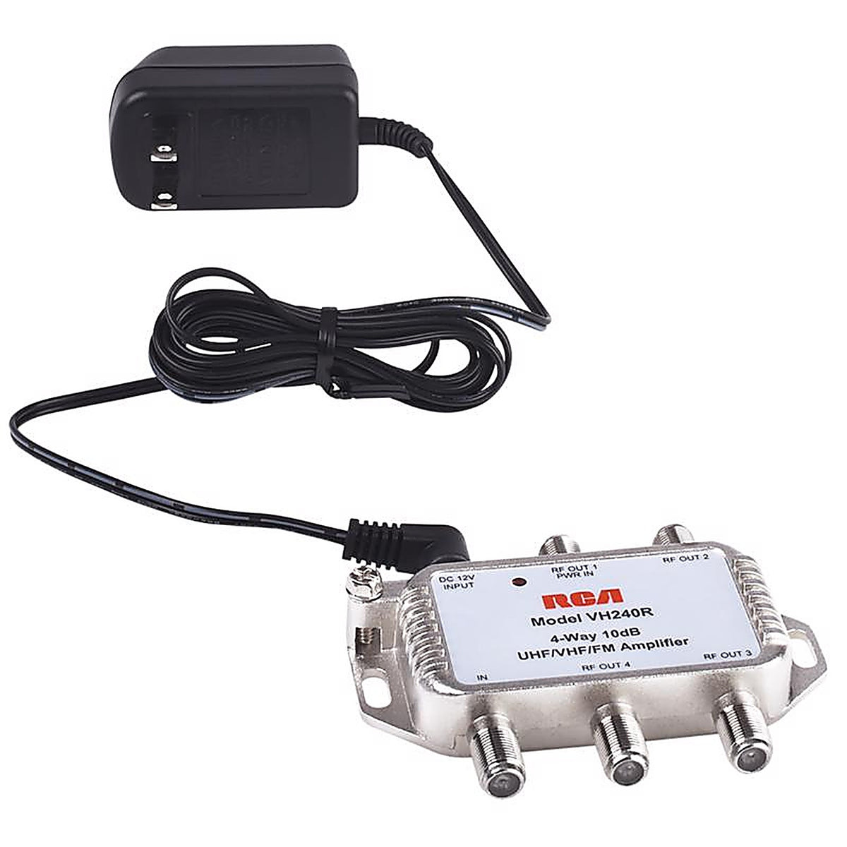RCA VH240R Indoor TV 2 Port Distribution Amplifier 1/Pack