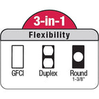 Sigma Electric 14146 Rectangle Plastic 1 gang Multi-Use Cover For Wet Locations