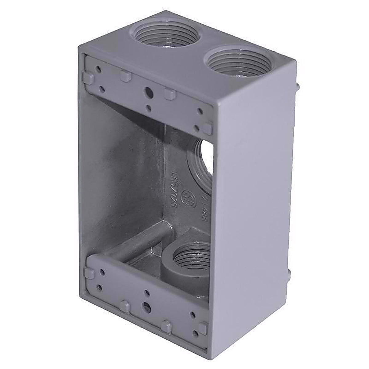 Sigma Electric 14253 4-1/2 in. Rectangle Metallic 1 gang Weatherproof Box Gray