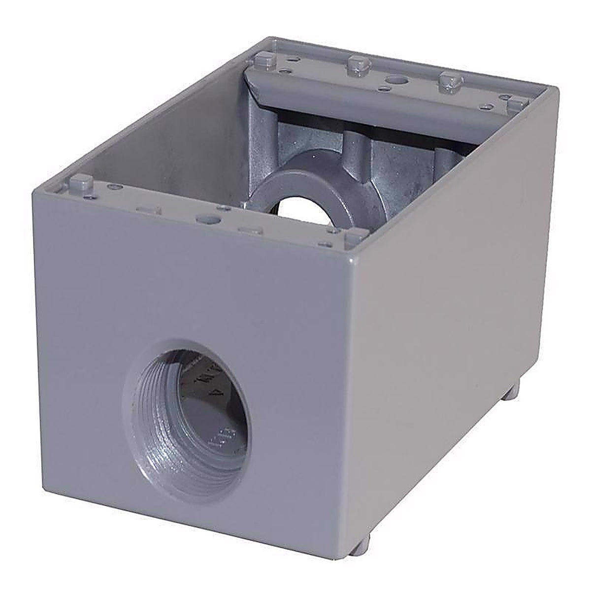 Sigma Electric 14253 4-1/2 in. Rectangle Metallic 1 gang Weatherproof Box Gray