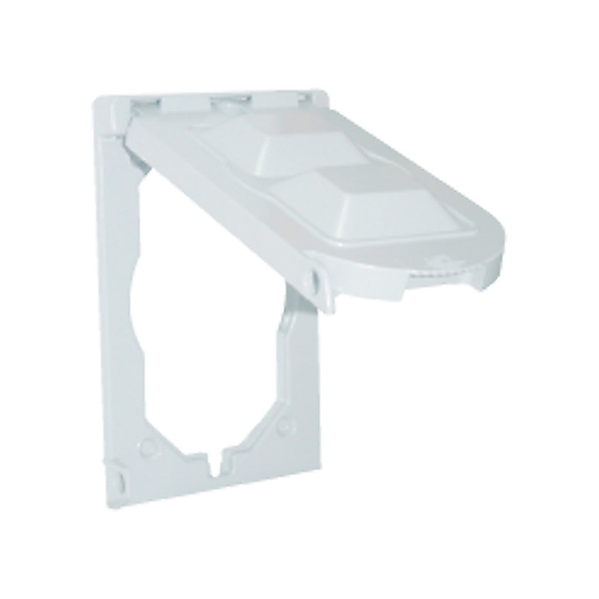 Sigma Electric 14146WH Rectangle Plastic 1 gang Multi-Use Cover For Wet Locations