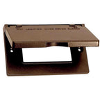 Sigma Electric 14249BR Rectangle Metal 1 gang Horizontal GFCI Cover For Wet Locations