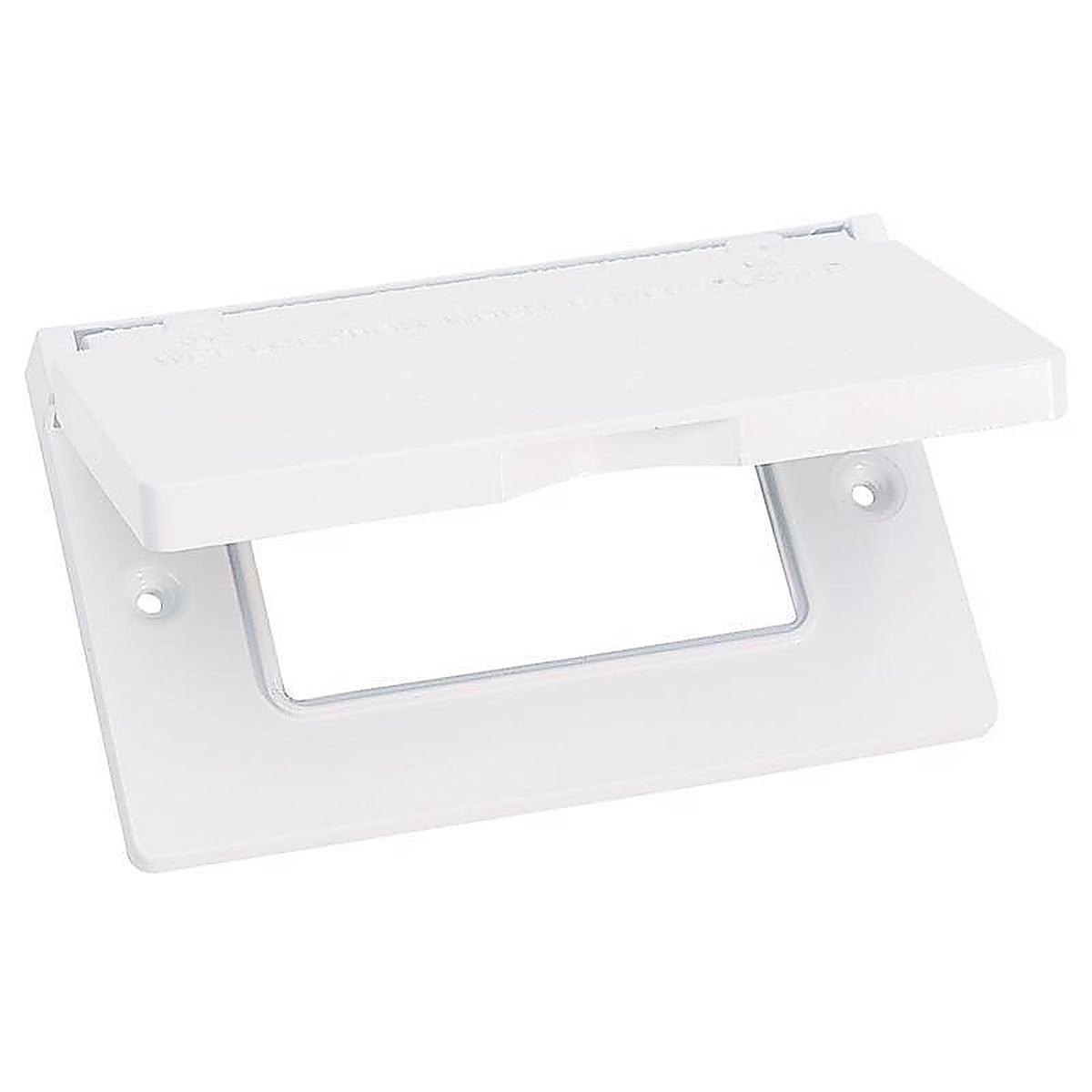 Sigma Electric 14249WH Rectangle Metal 1 gang Horizontal GFCI Cover For Wet Locations
