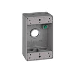 Sigma Electric 14253-5 4-1/2 in. Rectangle Metallic 1 gang Weatherproof Box Gray