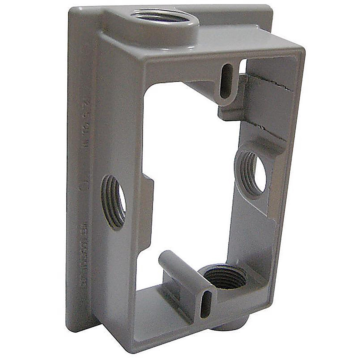 Sigma Electric 14234 4-5/8 in. Rectangle Metallic Extension Ring Gray