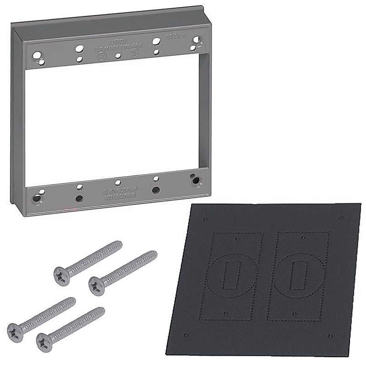 Sigma Electric 14323 4-5/8 in. Square Metallic Extension Ring Gray