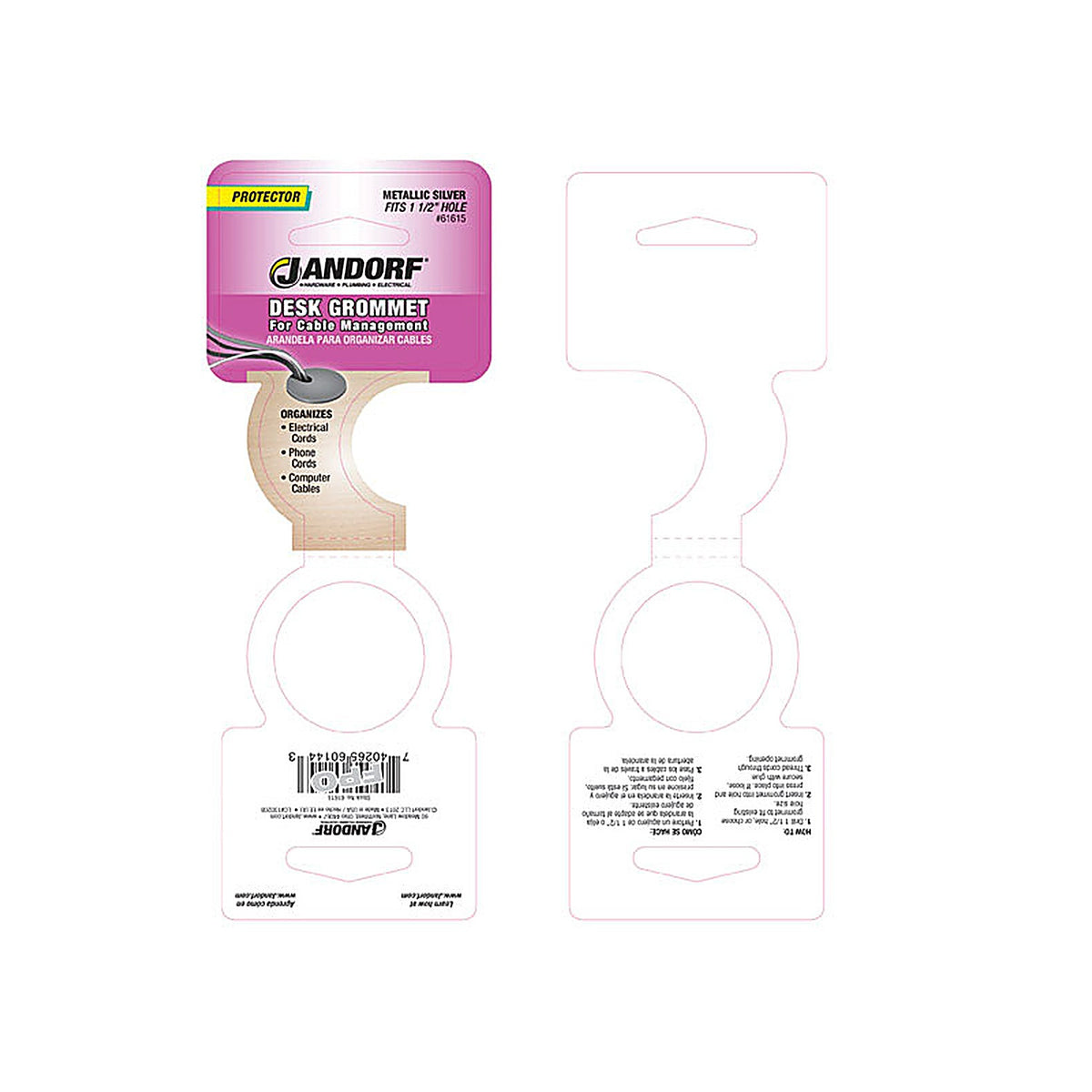 Jandorf - 61615 - 1-1/2 In. Computer Grommet 1 Pack