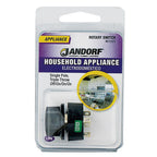 Jandorf - 61005 - 13 Amps Single Pole Rotary Appliance Switch Black 1 Pack
