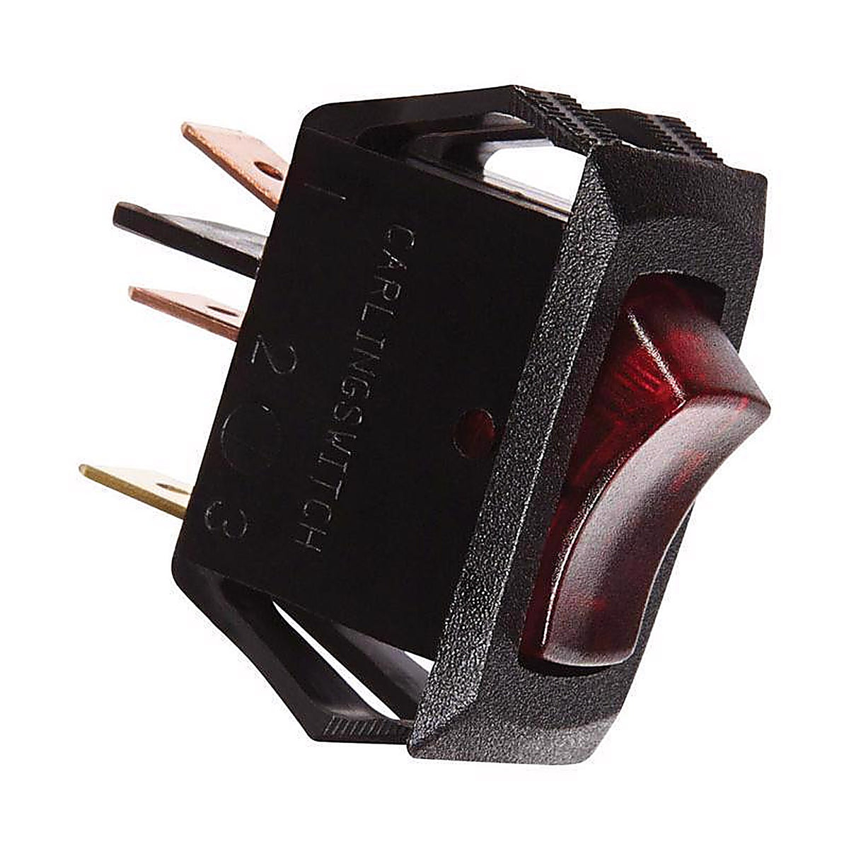 Jandorf 61038 10 amps Single Pole Rocker Appliance Switch Black/Red 1/Pack