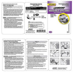 Jandorf 61036 10 amps Single Pole Push Button Appliance Switch Black/Silver 1/Pack