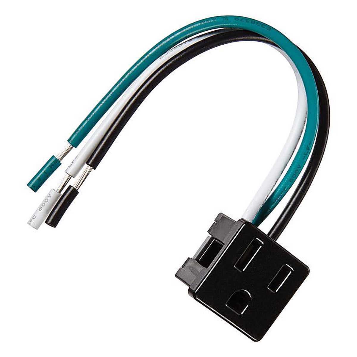 Jandorf 61016 15 amps 125 volt Black Outlet 1/Pack