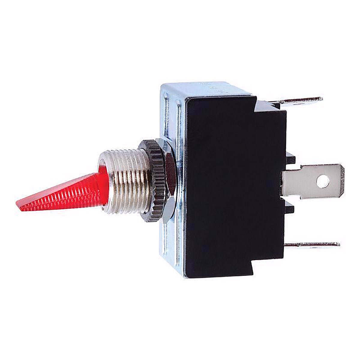 Jandorf 61111 21 amps Single Pole Toggle Automotive/Marine Switch Red/Silver 1/Pack