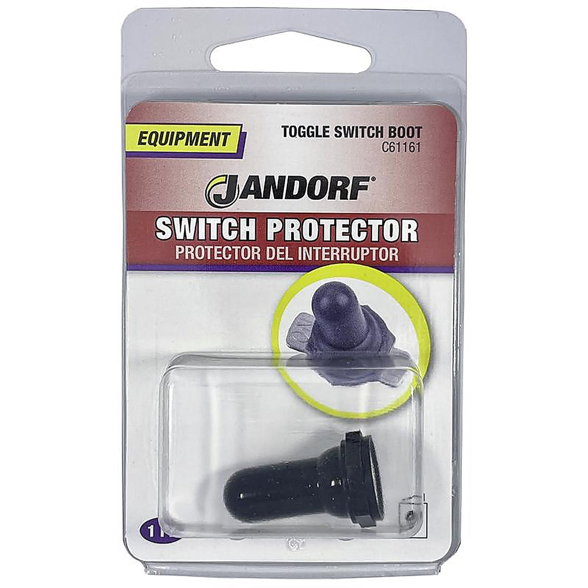 Jandorf 61161 Toggle Switch Half Boot Black 1/Pack