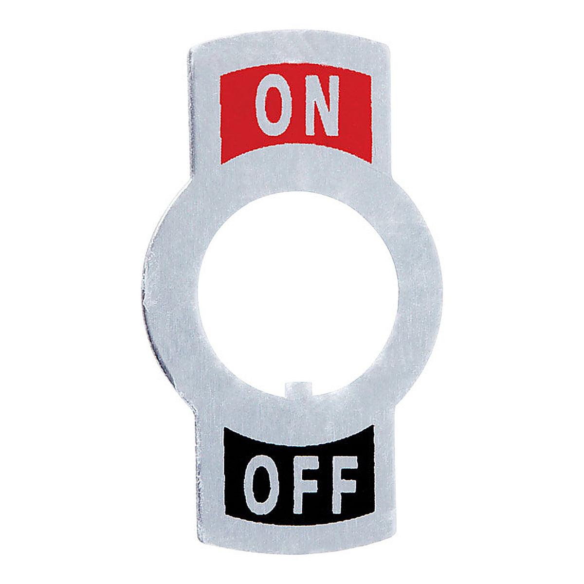 Jandorf 61156 Black/Gray/Red Aluminum Toggle Switch Plate 5/Pack