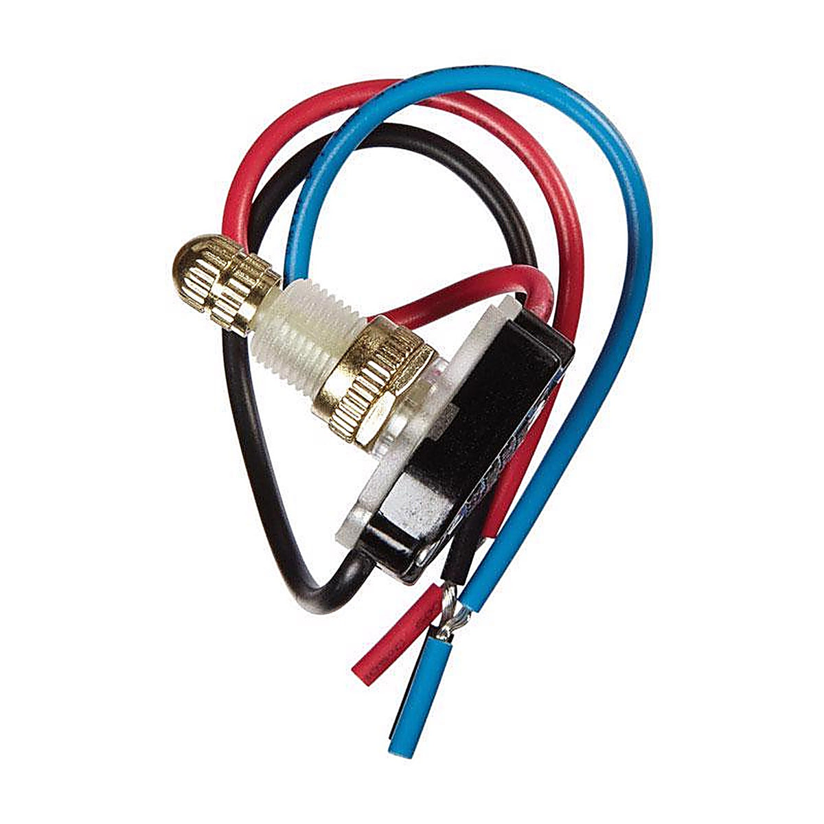 Jandorf 61206 6 amps Single Pole or 3-way Rotary Appliance Switch Brass 1/Pack