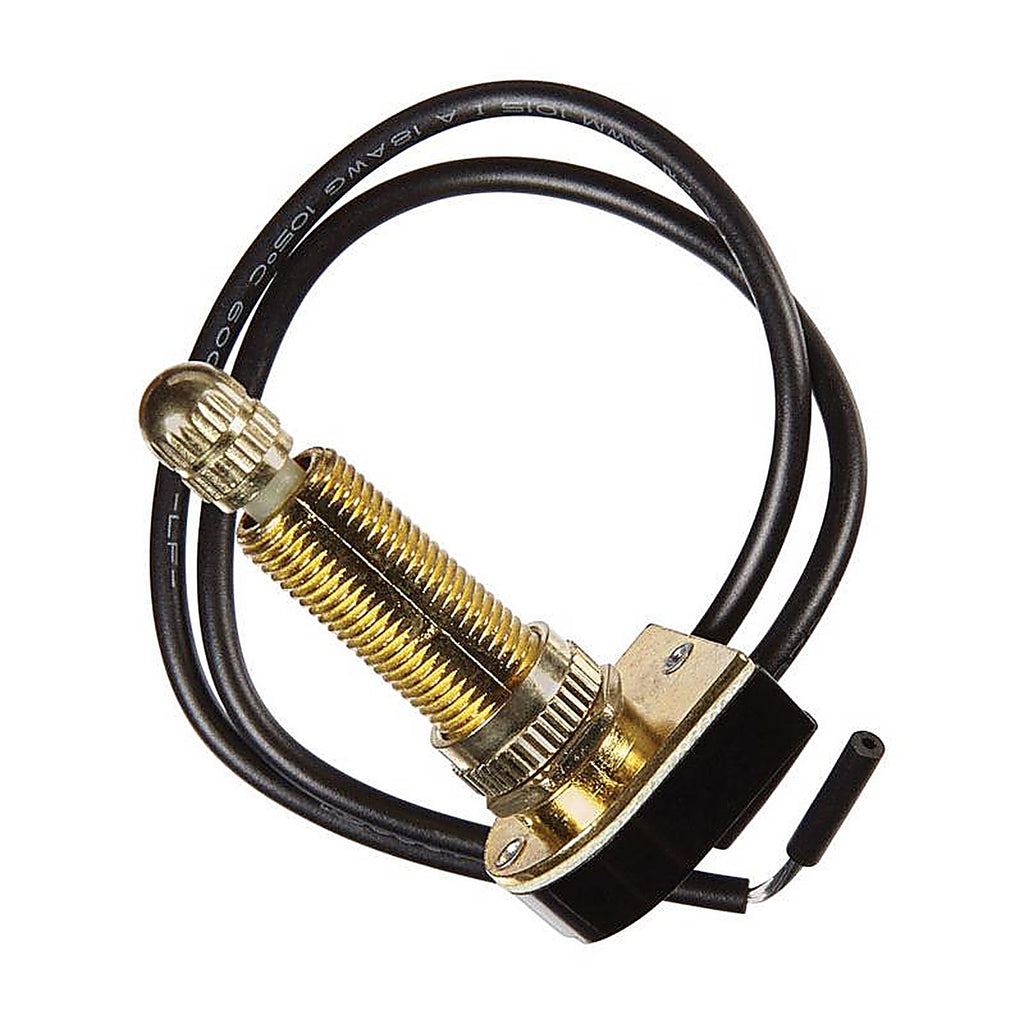Jandorf 61220 6 amps Single Pole Rotary Appliance Switch Brass 1/Pack
