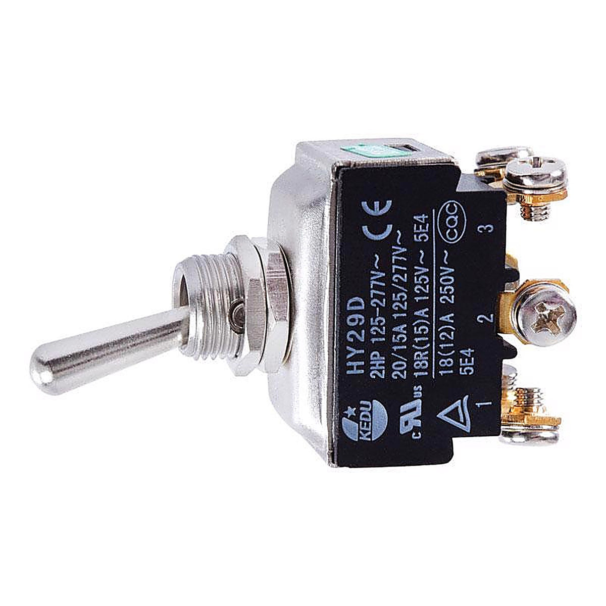 Jandorf 61136 20 amps Double Pole Toggle Power Tool Switch Silver 1/Pack