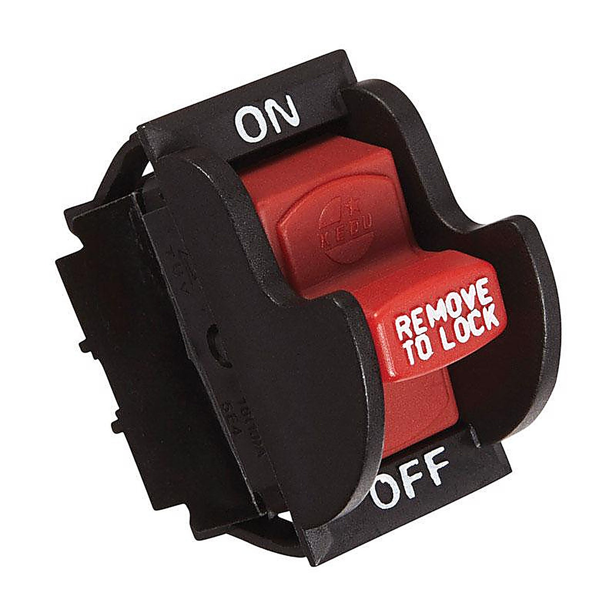 Jandorf 61314 20 amps Single Pole Rocker Power Tool Switch Black/Red 1/Pack