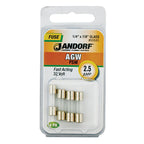Jandorf - 60645 - Agw 2.5 Amps Fast Acting Fuse 4 Pack