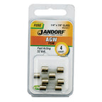 Jandorf - 60647 - Agw 4 Amps Fast Acting Fuse 4 Pack