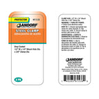 Jandorf 61538 3/8 in. Dia. Steel Clamp 2/Pack