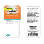 Jandorf 61540 1/4 in. Dia. Steel Clamp 2/Pack