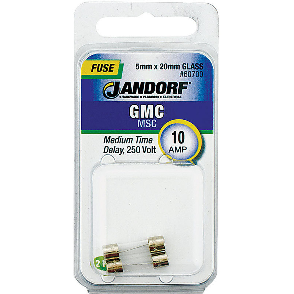 Jandorf 60700 GMC 10 amps Medium Time Delay Fuse 2/Pack