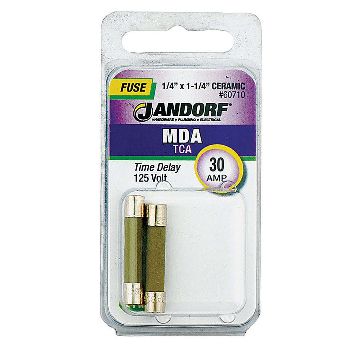 Jandorf 60710 MDA 30 amps Time Delay Fuse 2/Pack