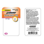 Jandorf 60768 4 Ga. Uninsulated Wire Electrical Lug Silver 1/Pack