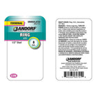 Jandorf 60791 8 Ga. Insulated Wire Terminal Ring Silver 2/Pack