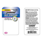Jandorf 60795 12 Ga. Insulated Wire Terminal Self-Stripping Yellow 2/Pack