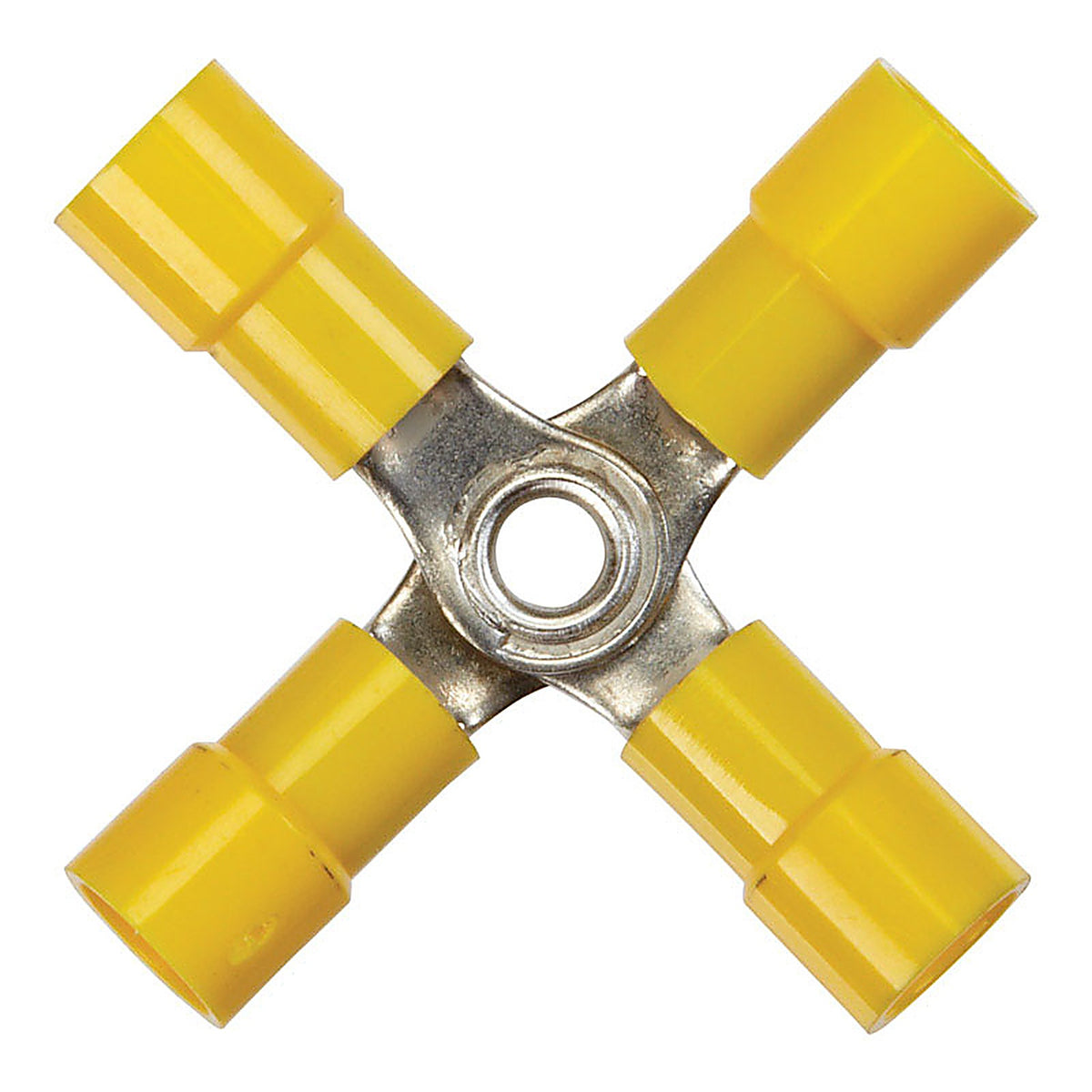 Jandorf 60819 12-10 Ga. Insulated Wire Terminal Butt Splice Yellow 2/Pack