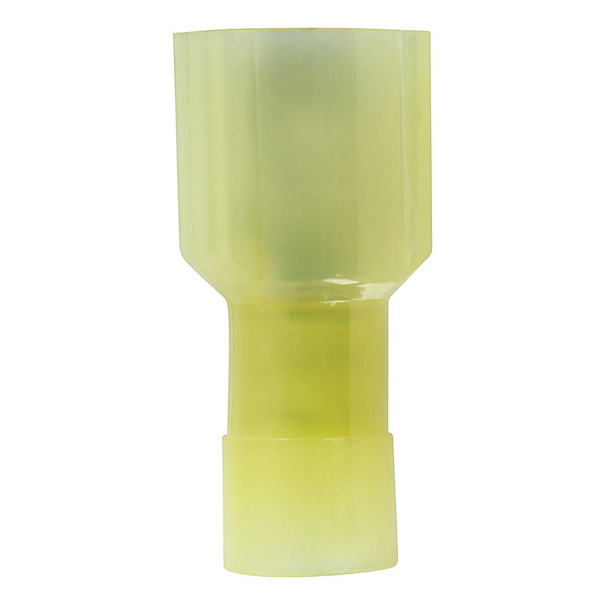 Jandorf 60823 12-10 Ga. Insulated Wire Male Disconnect Yellow 4/Pack