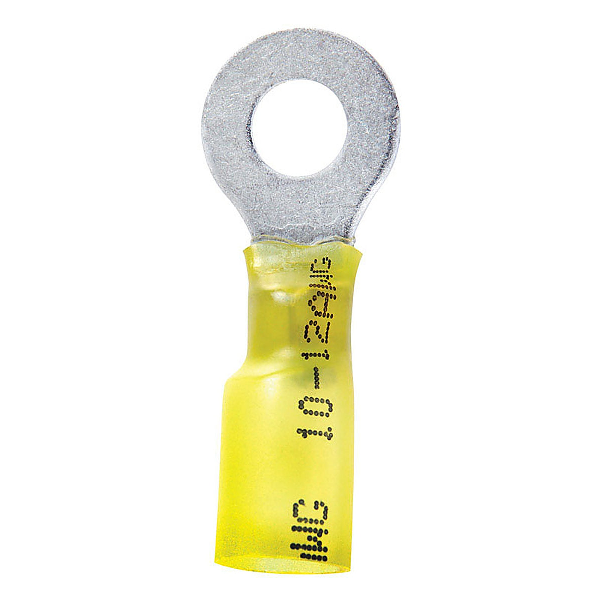 Jandorf 60830 12-10 Ga. Insulated Wire Terminal Ring Yellow 2/Pack