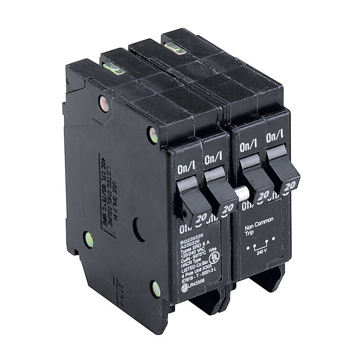 Cutler-Hammer BQ220220 20/20 amps Plug In 4-Pole Circuit Breaker