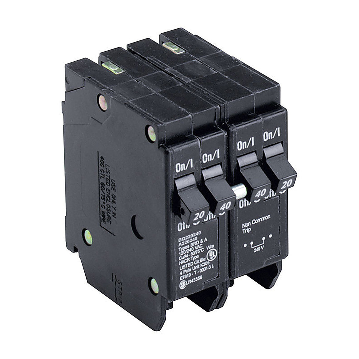 Cutler-Hammer BQ220240 20/40 amps Plug In 4-Pole Circuit Breaker