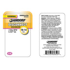 Jandorf 60850 Uninsulated Wire Terminal Disconnect Yellow 5/Pack