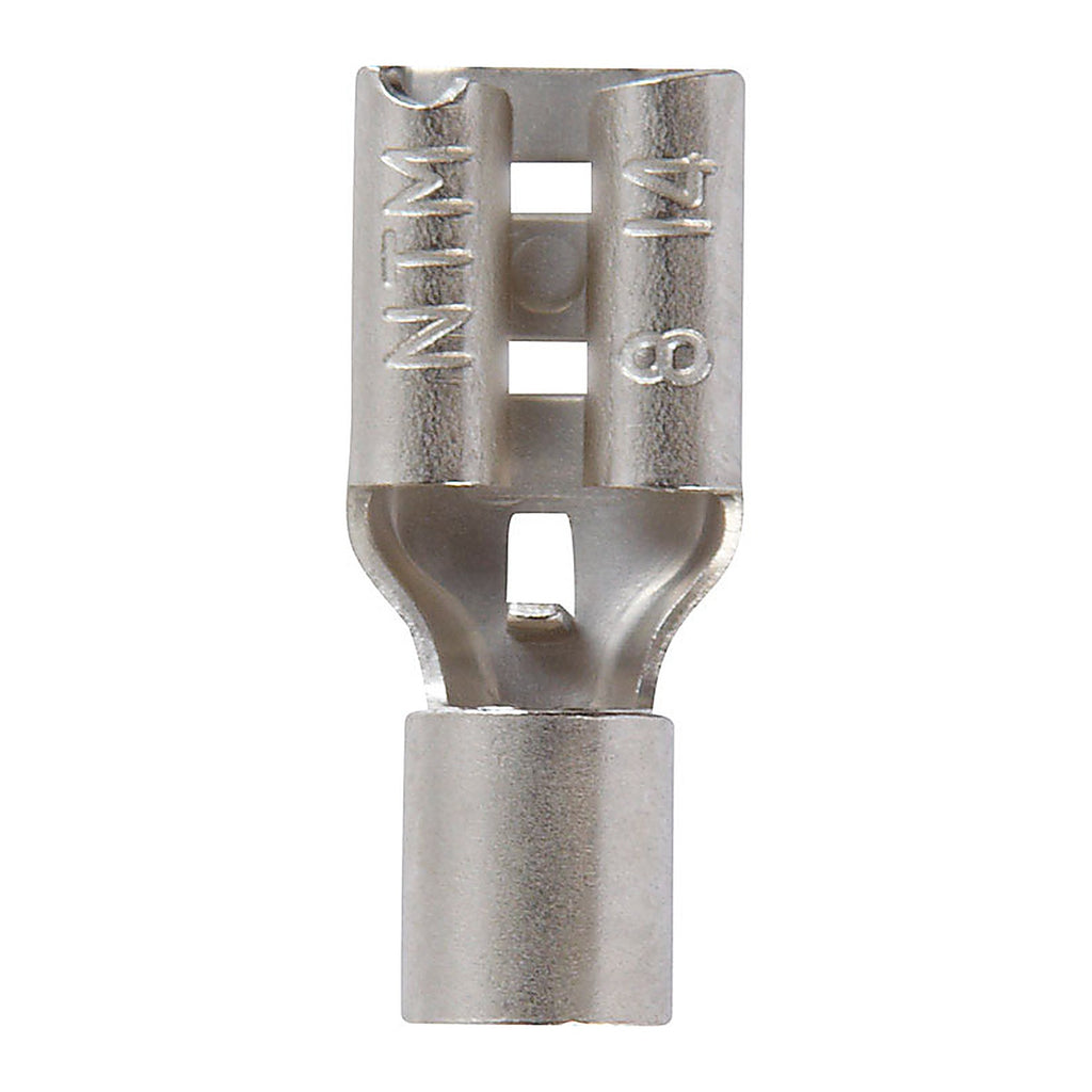 Jandorf 60864 16-14 Ga. Insulated Wire Female Disconnect Silver 5/Pack