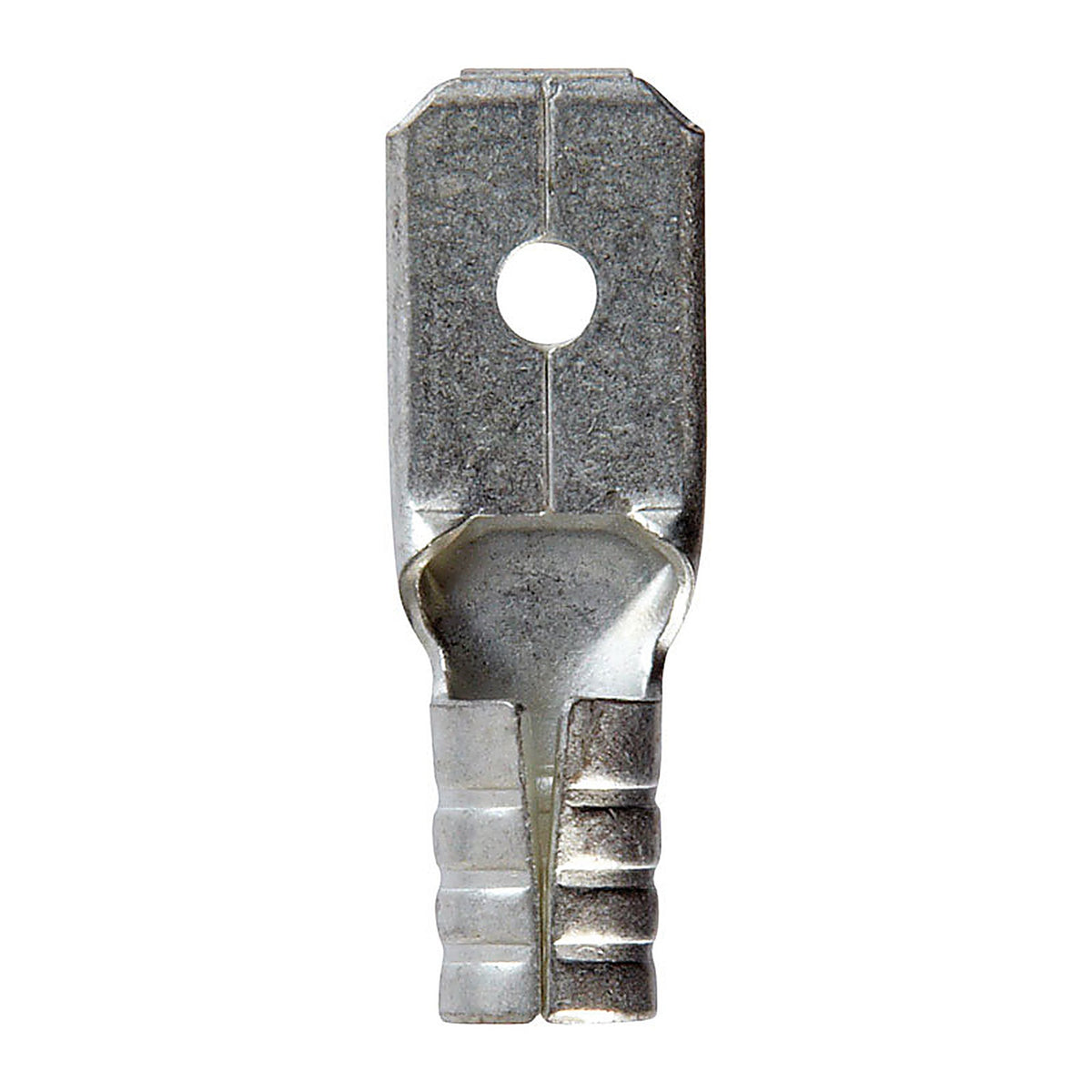 Jandorf 60871 16-14 Ga. Uninsulated Wire Male Disconnect Silver 5/Pack