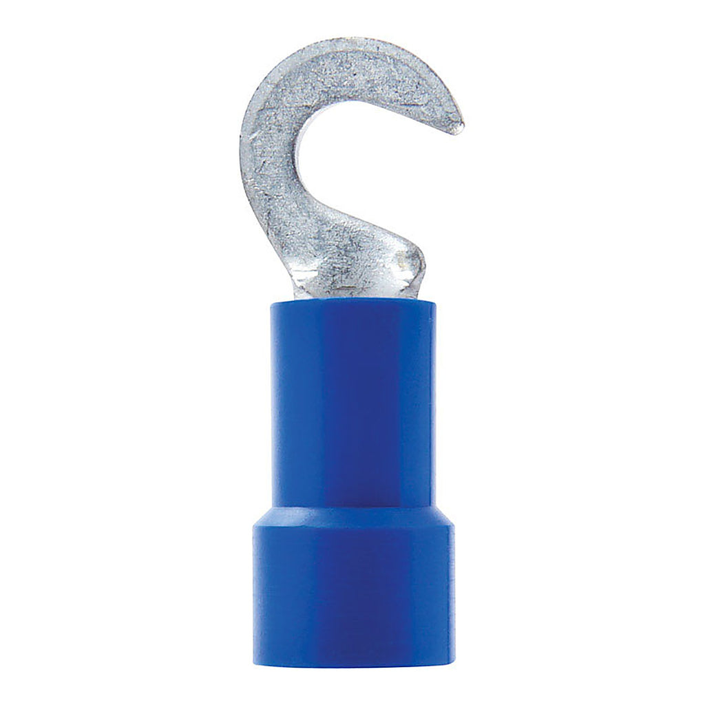 Jandorf 60891 16-14 Ga. Insulated Wire Terminal Hook Blue 5/Pack