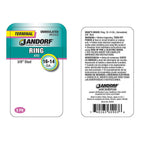 Jandorf 60903 16-14 Ga. Uninsulated Wire Terminal Ring Silver 5/Pack