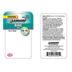 Jandorf 60905 16-14 Ga. Insulated Wire Terminal Ring Blue 5/Pack